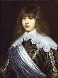 Retrato do Príncipe Waldemar Christian da Dinamarca (1603-47) (óleo sobre tela)