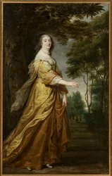 Louise Marie de Gonzague Nevers (Marie Louise de Gonzague ou de Mantoue), reine de Pologne - Retrato de Marie Louise Gonzaga (1611-1667), Rainha da Polónia, de Egmont, Justus van (1601-1674) (Juste d