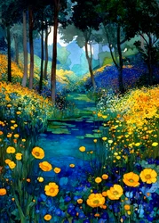 Riacho da Floresta em Flor