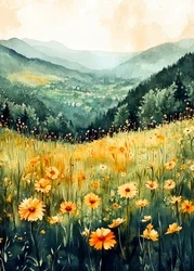 Prado de Flores da Montanha