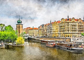Vista da Cidade Velha de Praga