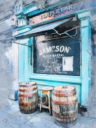 Entrada do Bar «Rustic Blue»