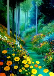 Caminho das Flores Banhado pelo Sol