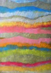 Paisagem abstrata vibrante