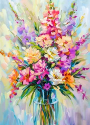 Ramo de flores vibrante