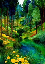 O vibrante Vale do Rio Forest