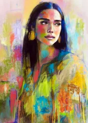 Retrato de uma Mulher Cheia de Vida