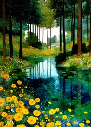 Riacho da Floresta Vibrante