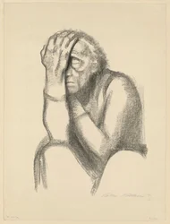 Mulher pensativa (Desespero) (2.º estado)