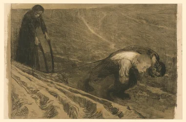 Puxador de arado e mulher (Versão rejeitada para a prancha 1 de « Guerra dos Camponeses », primeiro estado)