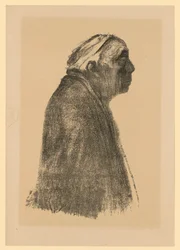 Autorretrato de perfil voltado para a direita (3.º estado)