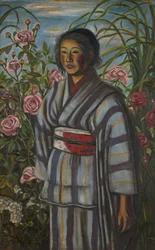 Rosas e uma rapariga