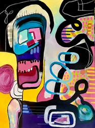 Figura abstrata colorida