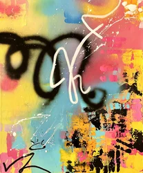 Graffiti abstrato colorido