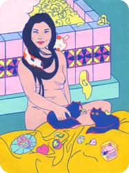 Mac Bath, 2019 (acrílico sobre algodão)