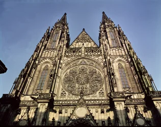 Fachada, de, a, catedral, de, st. Vitus