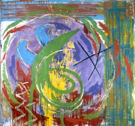Espiral abstrata vibrante