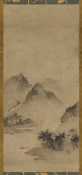 Paisagem, período Muromachi, século XVI.