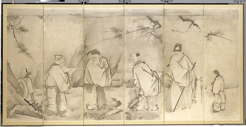 Quatro Anciãos do Monte Shang, 1600s.