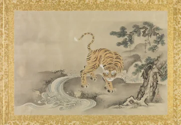 Álbum de cópias de pinturas chinesas, folha de álbum, (tinta e cor em seda)