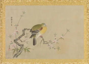 Álbum de cópias de pinturas chinesas, folha de álbum, (tinta e cor em seda)