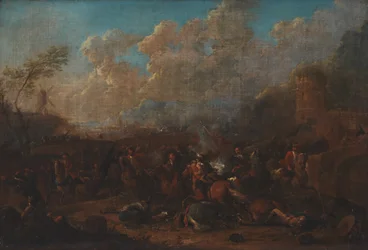 Escaramuça de Cavalaria em uma Fortaleza
