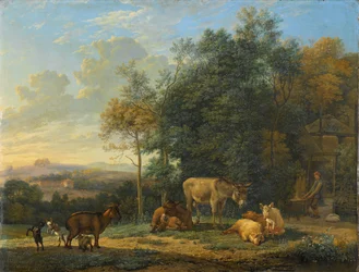 Paisagem com Dois Burros, Cabras e Porcos
Paisagem com dois burros, cabras e porcos