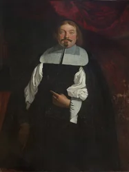 Retrato do Conde Humprecht Jan Czernin de Chudenice (1628-1682) - Karel Skreta (1610-1674). Óleo sobre tela