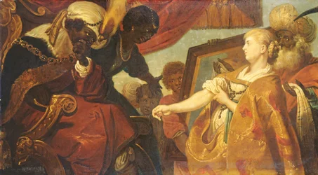 Chariclea mostra Persina e Hydaspes