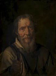 Retrato de um homem velho. Christian Jacobsen Drakenberg