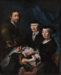 O artista com sua família