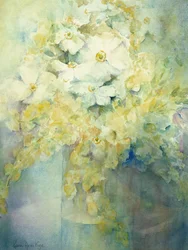 Anêmona Japonica - Rainha Branca e Molu