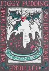 Figgy Pudding, 1998 (linogravura em papel)