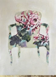 Poltrona floral elegante