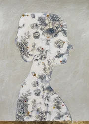 Silhueta floral elegante