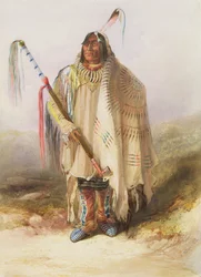Pehriska-Ruhpa, guerreiro de Hidatsa