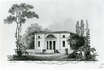 Berlim. A casa de campo Simon e projecto para a casa de campo Mölter
