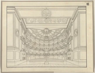 Berlim. Teatro no Gendarmenmarkt, sala de espectáculos