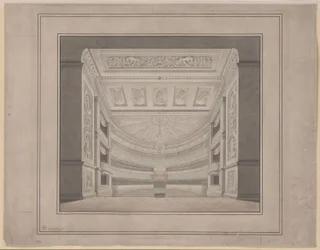 Berlim. Schauspielhaus na Gendarmenmarkt, sala de espectáculos