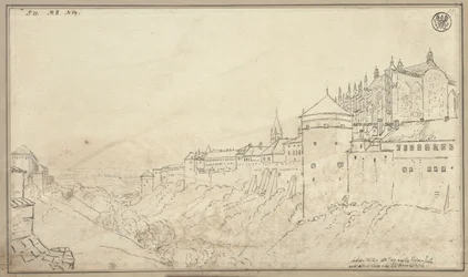 Vista do Castelo de Praga com o coro da Catedral de São Vito