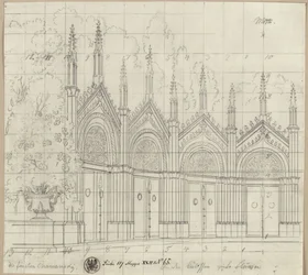 Os príncipes Chawansky. Tragédia de Ernst Raupach. Esboço para uma decoração. Capela de São Jorge