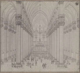 Vista interior da catedral de Milão