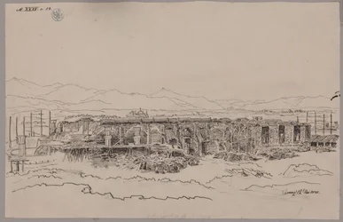 Kamenz. Castelo. Vista dos alicerces