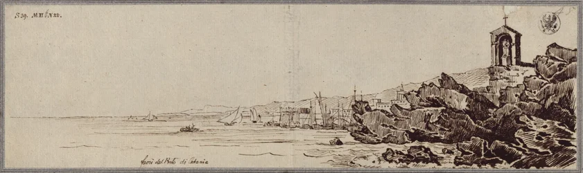 «Massas de lava no porto de Catânia»