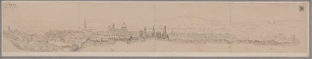 Vista panorâmica de Florença e Fiesole