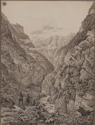 Passo de Lueg perto de Salzburgo