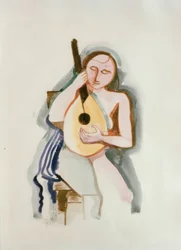 Menina com guitarra