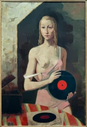 Menina com disco