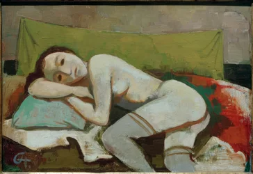 Menina em repouso / Pintura