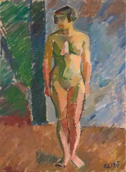 Modelo em pé